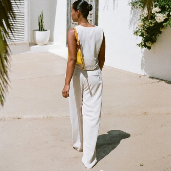 SABO SKIRT REMI PANT AND TOP SET - VANILLA BEIGE NWT SIZE MEDIUM - Picture 4 of 6